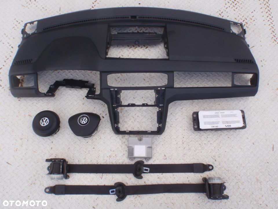 VW CADDY 4 IV 2K5 DESKA KONSOLA KOKPIT PULPIT PÓŁKA PARAPET AIRBAG AIR BAG rysy Raz2 - 5