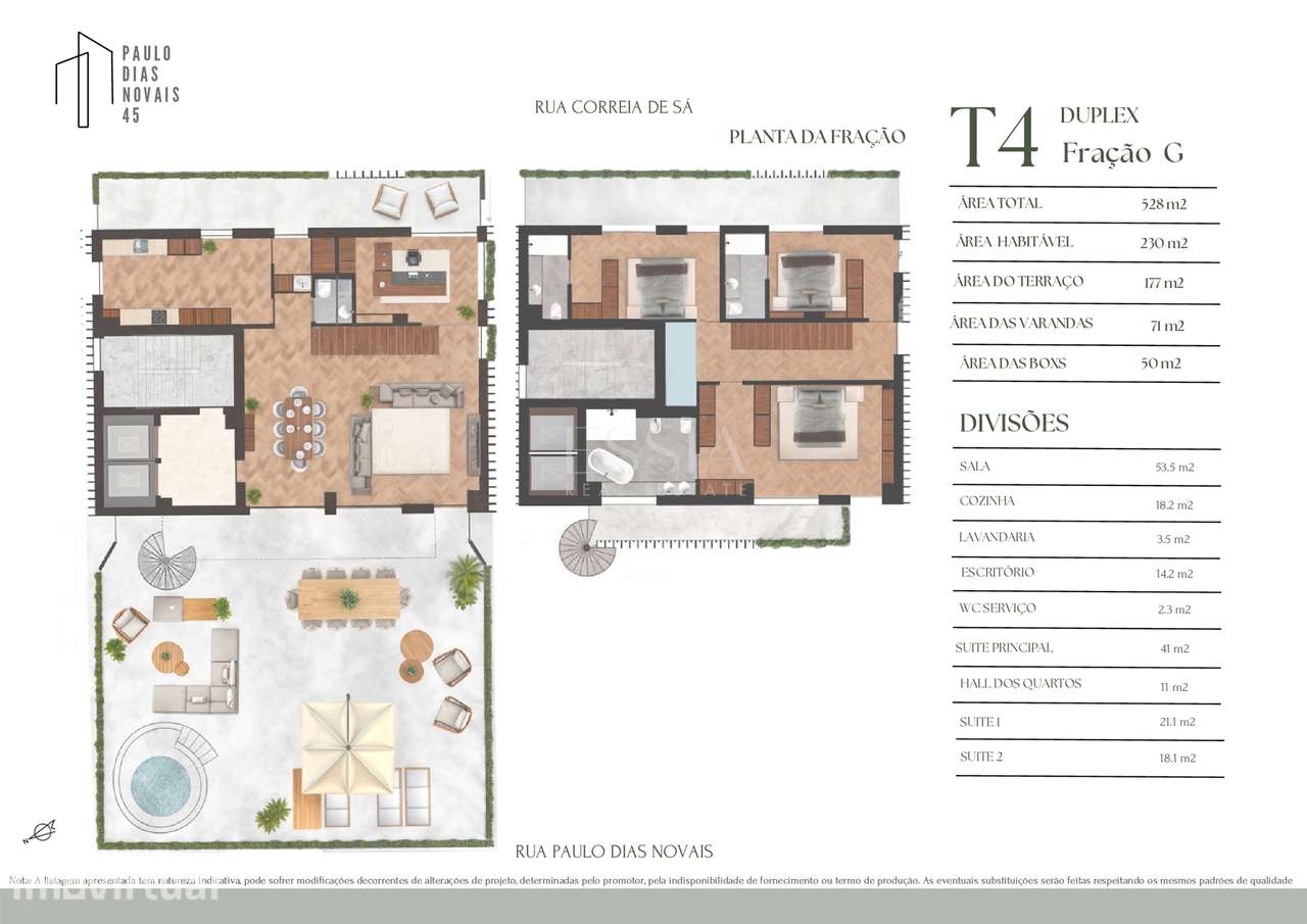 Apartamento Cobertura T4 Duplex com Terraço e Jacuzzi - Vista 4