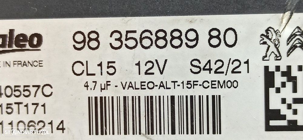 ALTERNADOR PEUGEOT 2008 (P1) ACTIVE - 2