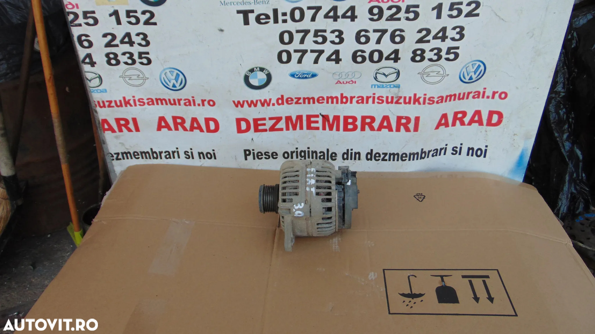 Alternator fiat Ducato 3.0 Iveco Daily 3.0 Peugeot boxer citroen jumper 140 amperi - 3