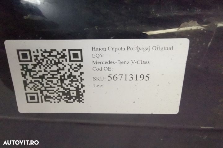 Haion Capota Portbagaj Original EQV Mercedes-Benz V-Class W447 2014 20 - 7