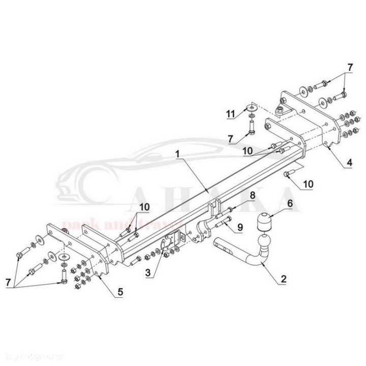 Hak Holowniczy Odkręcany Do Ford Edge Od 2015 - 5