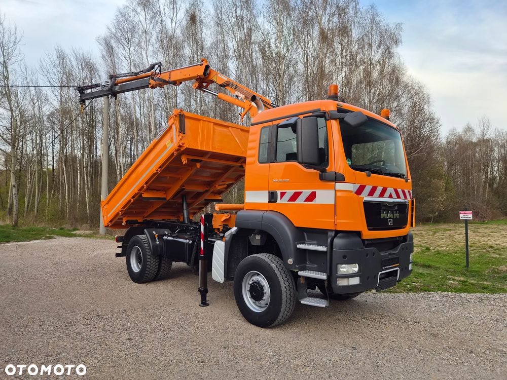 MAN TGS 18.320 4x4 Wywrotka + HDS Atlas 92.2 Sterowanie radiowe Meiller-Kipper Euro5