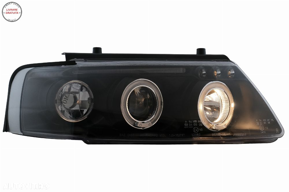 Faruri Angel Eyes VW Passat B5 3B (11.1996-08.2000) Negru- livrare gratuita - 9