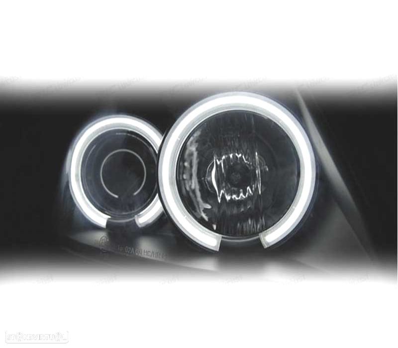 FARÓIS ANGEL EYES CCFL SUZUKI SWIFT 05-10 FUNDO PRETO - 3