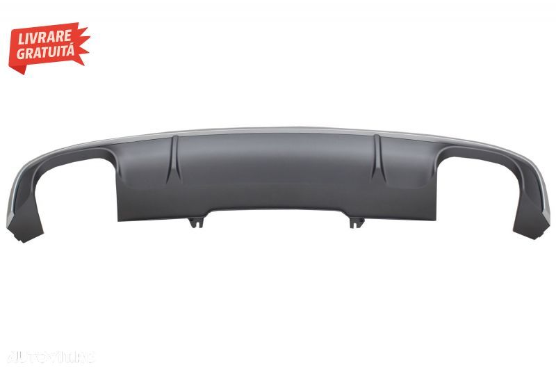 Difuzor Bara Spate cu Oranemnte Evacuare Audi A4 B9 8W S-line (2016-2018) Sedan Av- livrare gratuita - 2