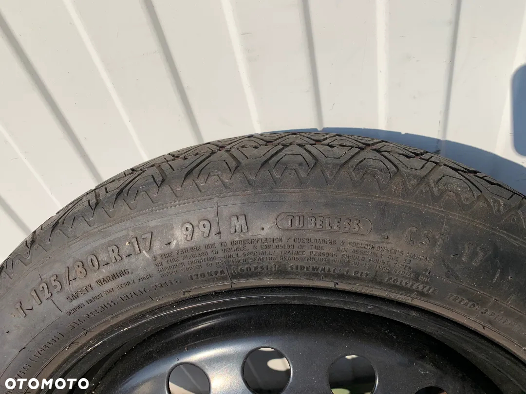 Koło zapasowe dojazdowe dojazdówka Volvo S80 II V70 17 cali 5x108 oryginał - 3