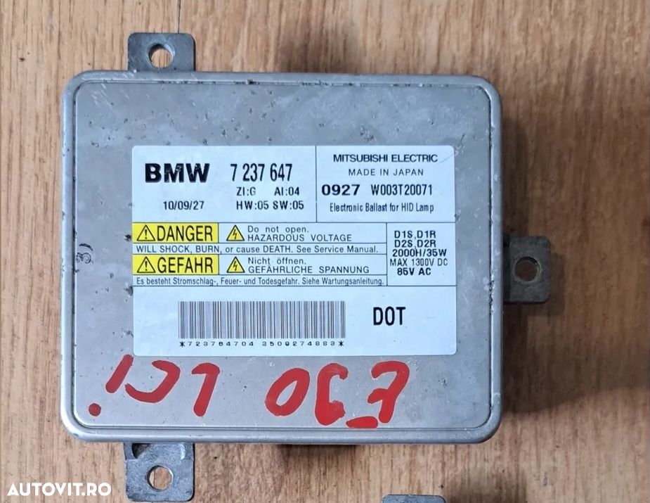 Droser ballast xenon far stanga dreapta original BMW F20 F21 F22 F87 M2 F23 E90 LCI E91 LCI F07+LCI F10 F11 F01 F02 F03 F04 E84 E89 - 1