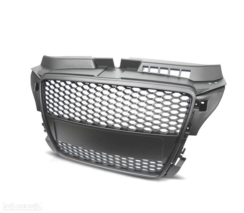 GRELHA FRONTAL AUDI A3 8P 08-12 PRETO LOOK RS3 - 3