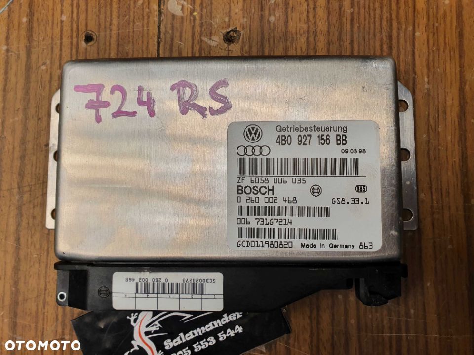 Sterownik 4B0927156BB Skrzyni Automat Automatycznej Modul Komputer Audi A6 C5 - 1
