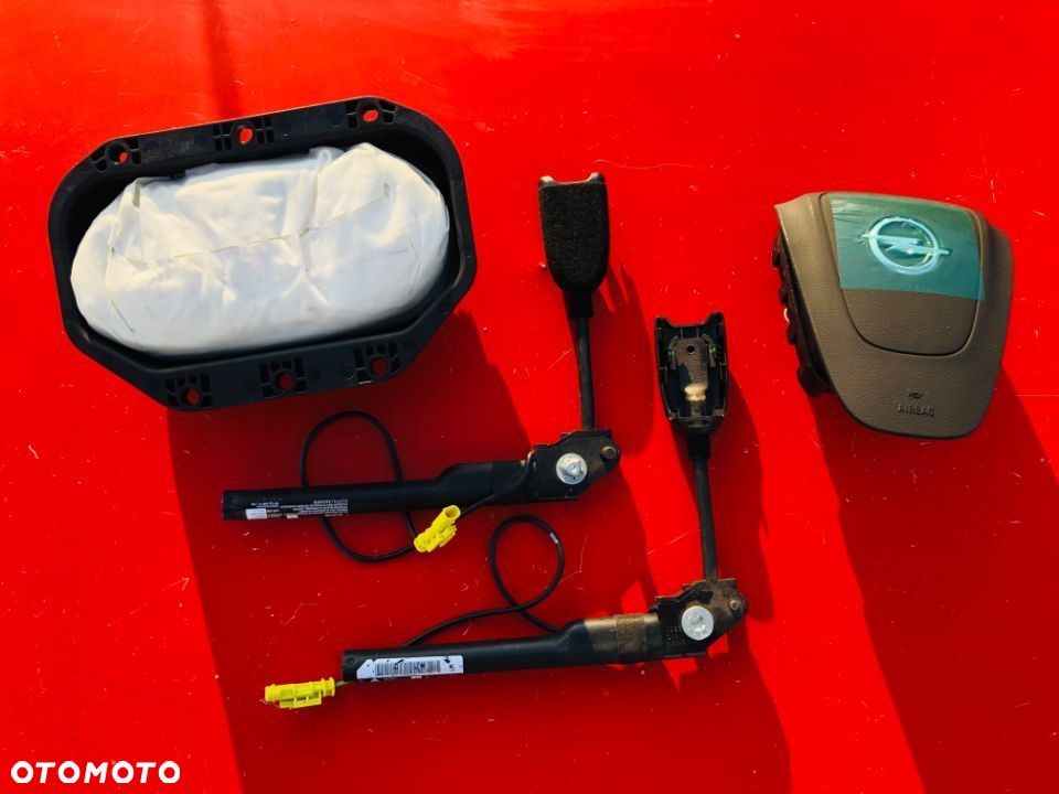 OPEL ASTRA J 4 IV DESKA KONSOLA KOKPIT PULPIT PÓŁKA PARAPET AIRBAG FOTELA szycie PODUSZKI BRĄZOWA !! - 5