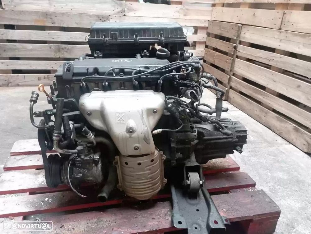 MOTOR COMPLETO KIA RIO BREAK FAMILIAR 2000 -A3E - 5