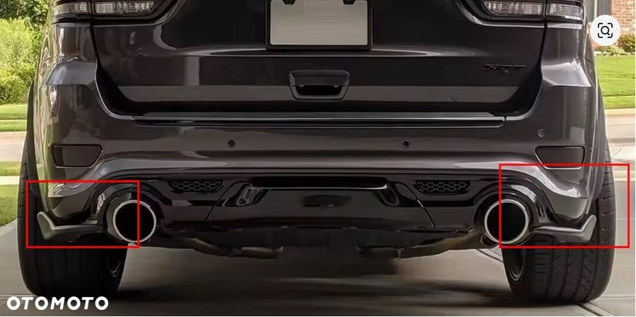 JEEP GRAND CHEROKEE SRT SRT8 WK2 2010-2020 SPOILER SPLITER SPLITTER DOKŁADKA DYFUZOR POD TYLNY ZDERZAK TYLNEGO ZDERZAKA TYŁ KARBON CARBON - 7