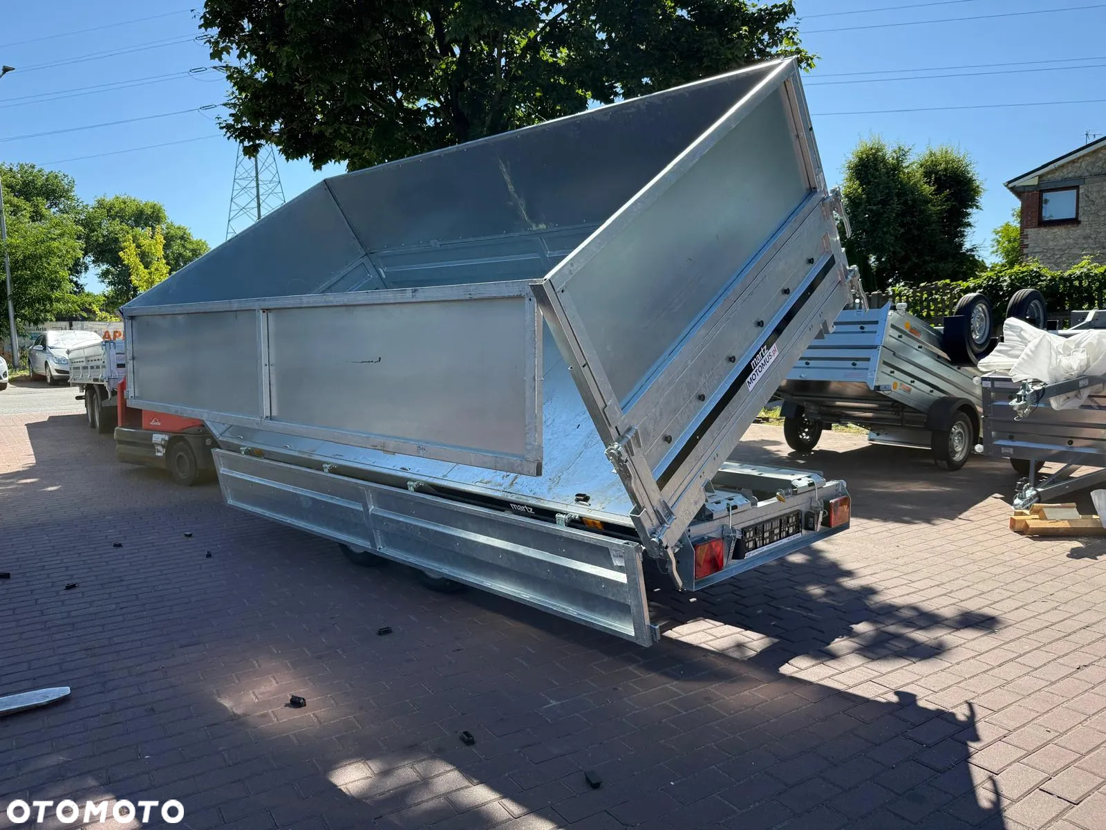 Martz Przyczepa KIPPER 360/2 C 3,5T 360x170x40 + nadstawki burtowe 60 cm kiper 3 stronny elektryczny spawana rama mocny - 6