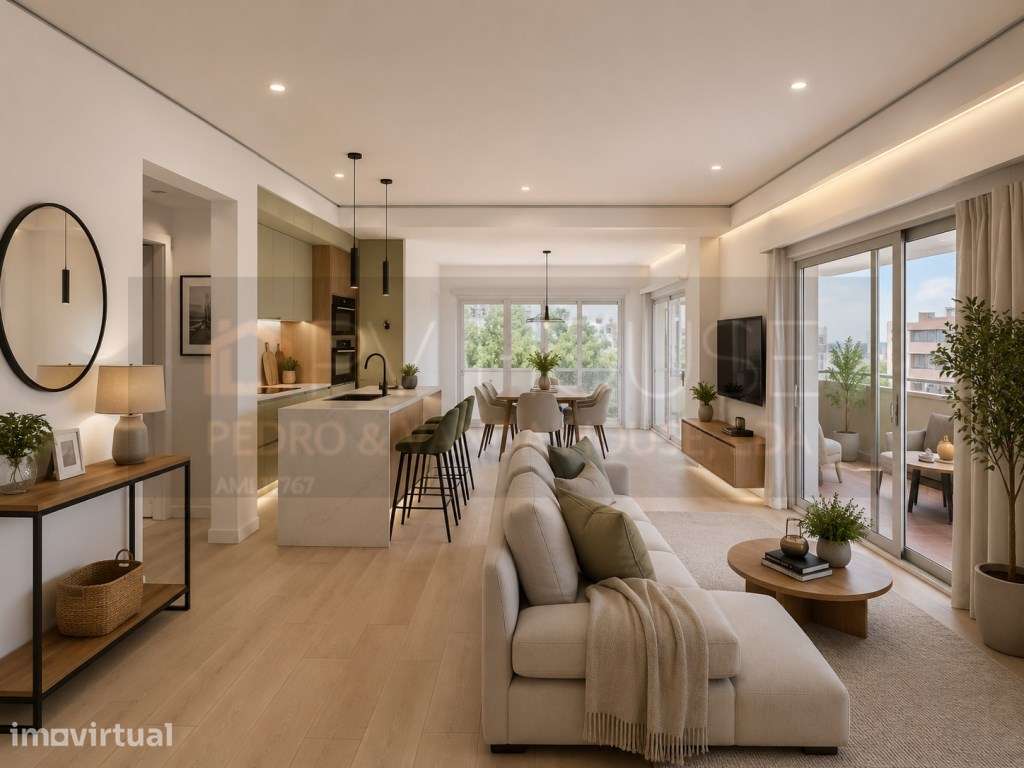T1+1 Totalmente Remodelado no Centro de Odivelas | Varanda | Equipa... - Grande imagem: 2/9
