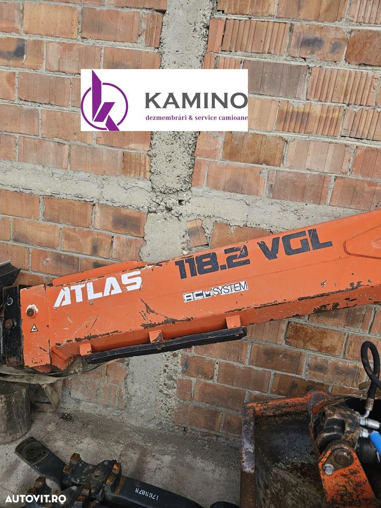 Braț macara ATLAS 118.2 VGL + cupa , complet hidraulic - 3