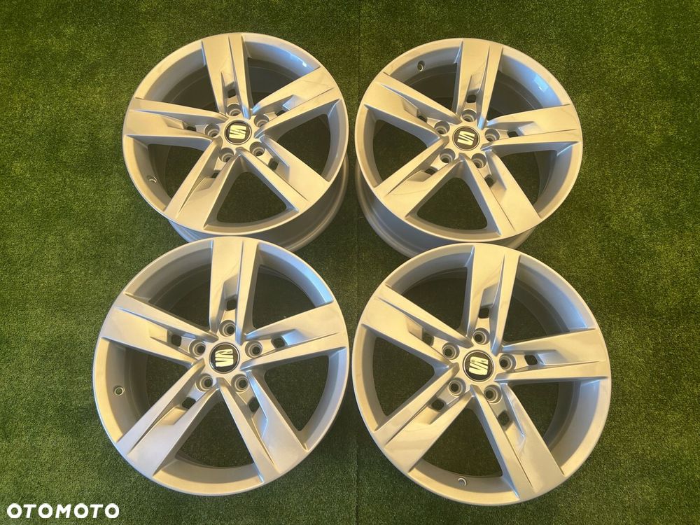 KOMPLET FELG FELGI ALU SEAT 5F0 LEON CUPRA 17 ET49 5X112 ORYGINALNE - 1