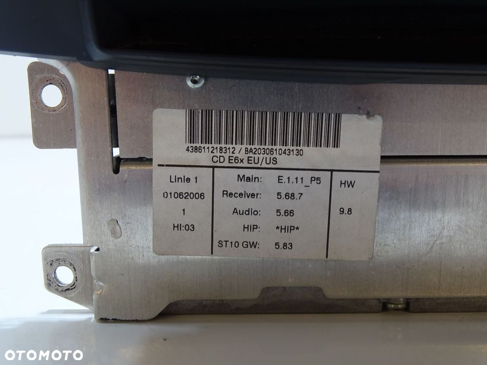 RADIO CCC NAWIGACJIA BMW E60 E61 OE (4817926) - 8