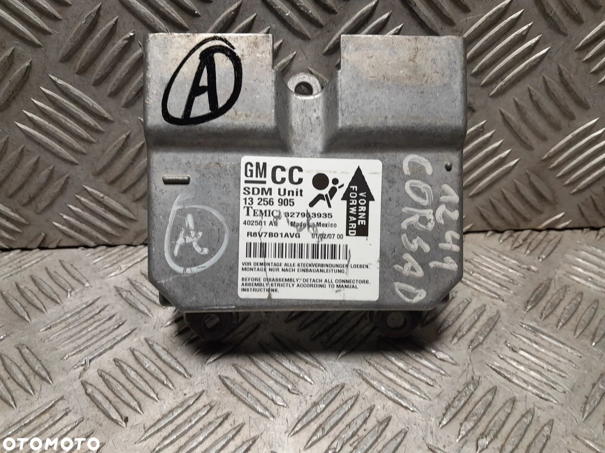 OPEL CORSA D MODUŁ AIRBAG PODUSZEK 13256905 - 1