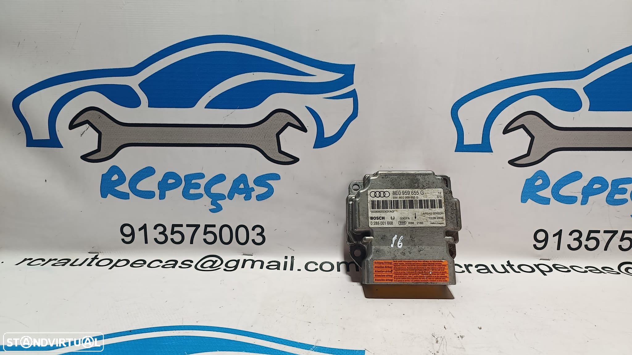 CENTRALINA ECU MODULO AIRBAG AUDI A4 B7 8E0959655G 8E0959655 0285001668 BOSCH - 3
