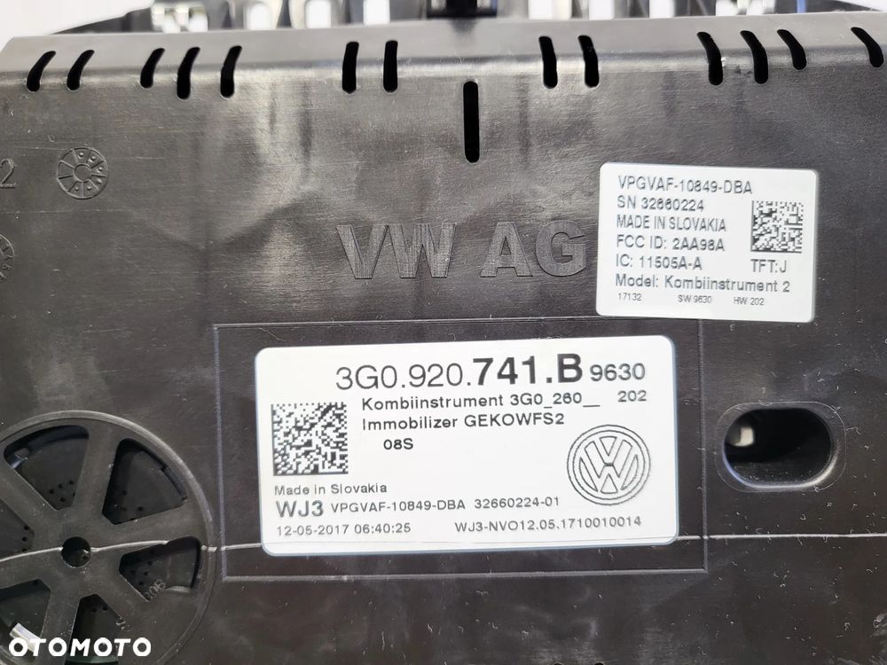 VW PASSAT B8 2.0 TDI LICZNIK ZEGARY  3G0920741B EUROPA - 4