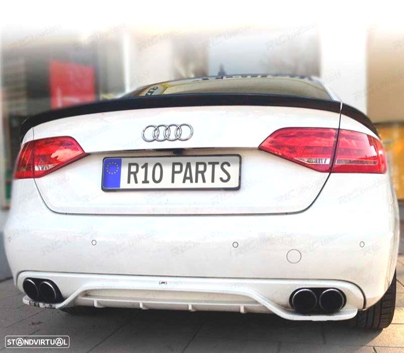 DIFUSOR TRASEIRO AUDI A4 B8 07-12 LOOK ABT - 2