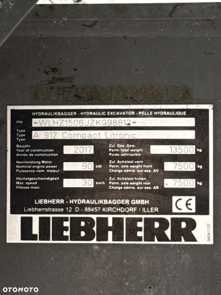 Liebherr A912 Compact | 2017 | 8655 MTG A 914 916 A916 - 33