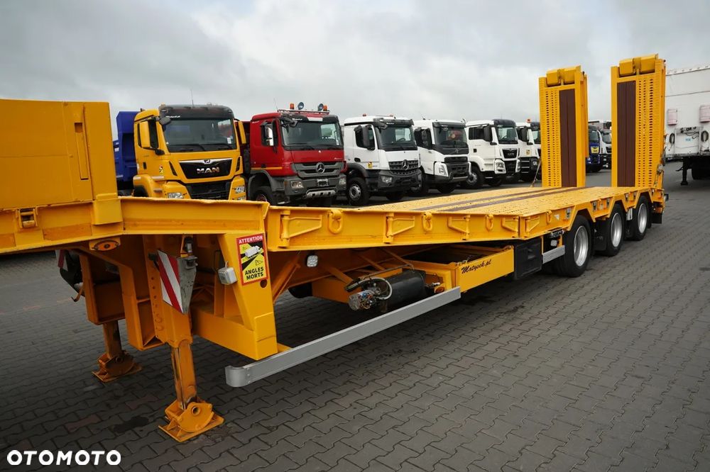 Louault / NACZEPA LAWETA  13,6 M / NISKOPODWOZIE / PODEST HYDRAULICZNY / NAJAZDY HYDRAULICZNE / OŚ SKRĘTNA / WYCIĄGARKA  / POSZERZANA - 8