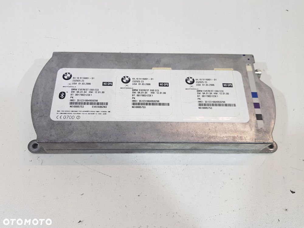 moduł telefonu bluetooth bmw e60 e61 e63 9116801 - 1