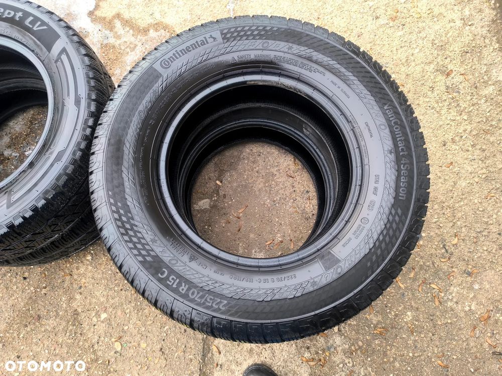 225/70R15C 15 C 112/110R Opony Całoroczne Wielosezonowe CONTINENTAL VanContact 4SEASON 23r. 225/70 ALU-RAD Legnica 6,5mm 4mm - 5