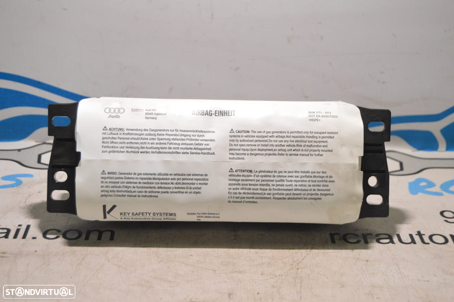 AIRBAG PASSAGEIRO 8T0880204A 8T0880204 100789712 1007897 J72K030621 AUDI A5 8T3 3.0 TDI QUATTRO 240CV CAP CAPA A4 B8 - 3