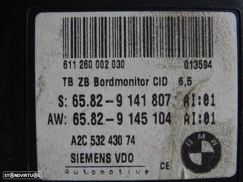 Display / Ecrã Bmw 5 (E60)  9141807 / 9145104 / A2c53243074 / 6.5 - 8