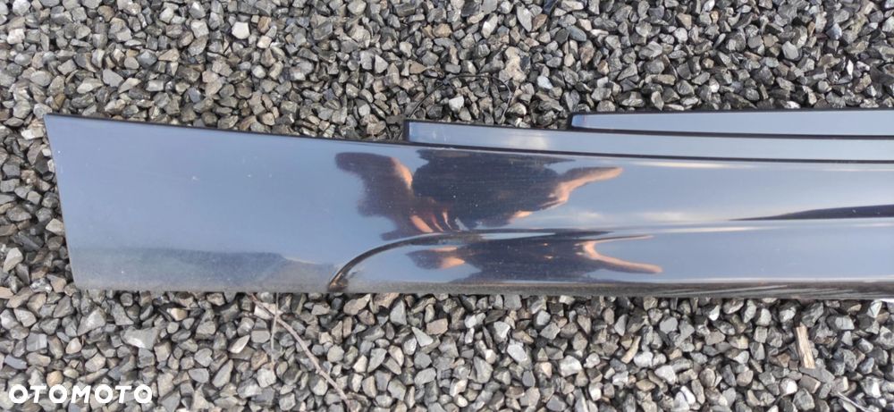LISTWA PROGOWA LEWA PRAWA KOMPLET M PAKIET BMW E81 E82 E88 416 CARBONSCHWARZ - 8