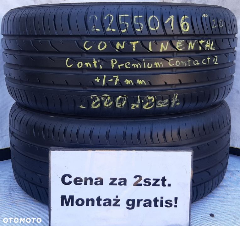 225/50/16 cena za 2szt letnie* Continental Najtaniej w Warszawie!Montaż gratis