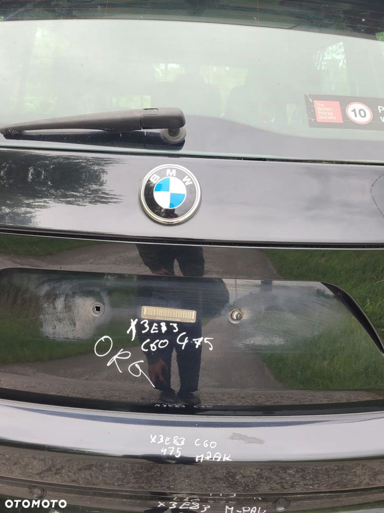 KLAPA BAGAŻNIKA BMW X3 E83 LIFT 475 BLACK SAPPHIRE ORG LAKIER C60 - 3