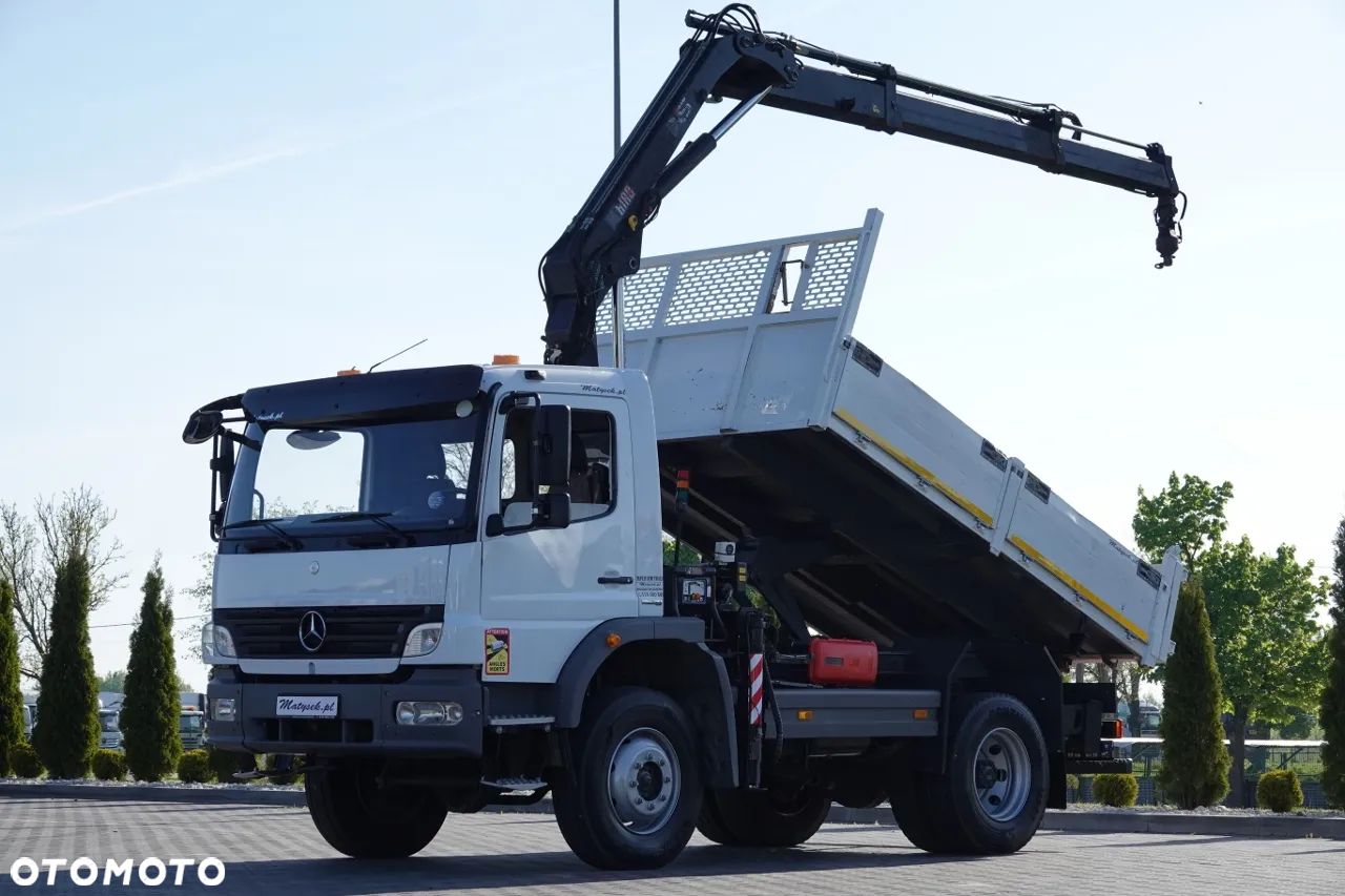 Mercedes-Benz ATEGO 16.24 / 4X4 / WYWROTKA + HDS HIAB 111 BS-2  / PILOT /  ROTATOR /MANUAL - 1