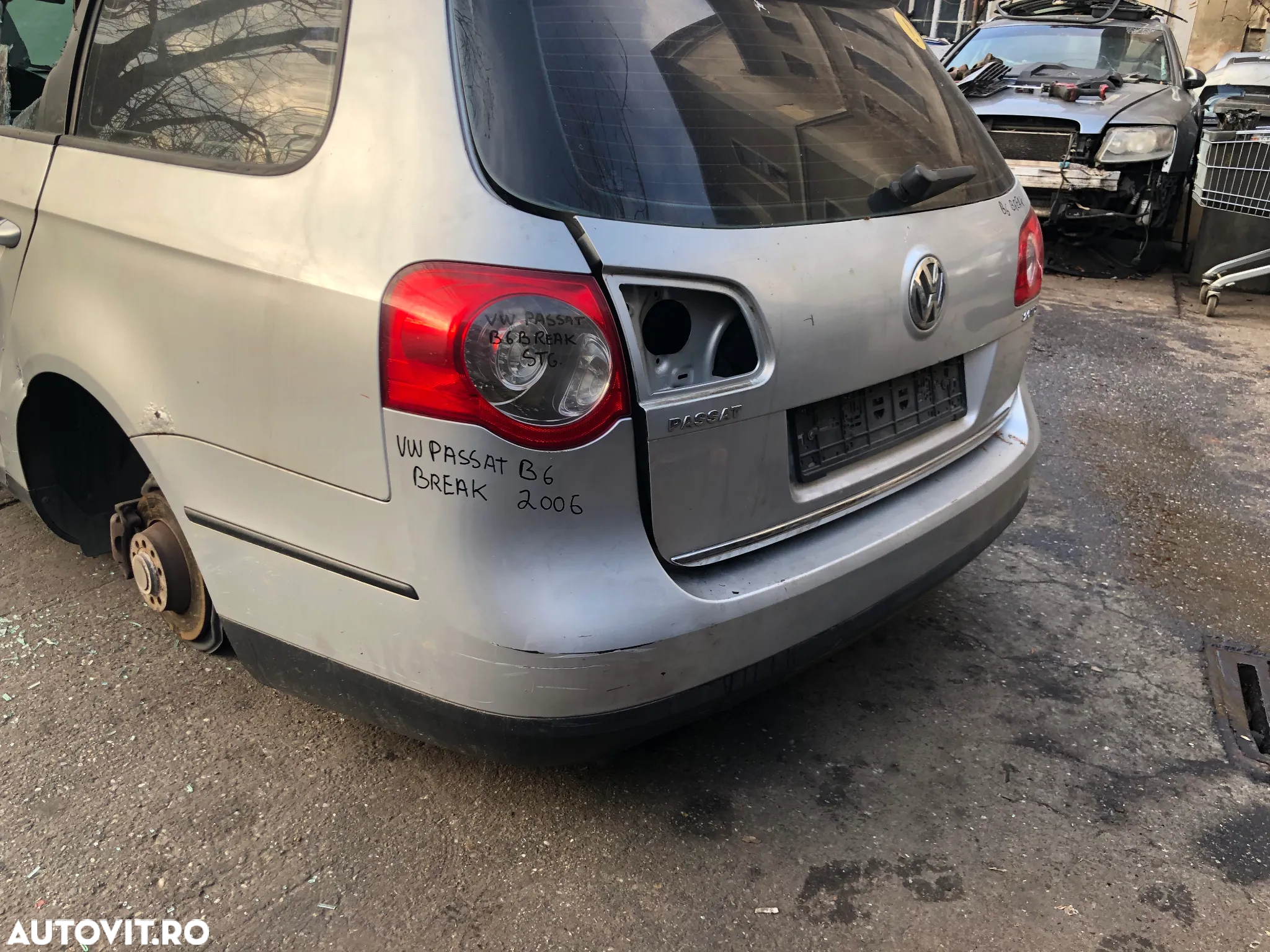 Haion portbagaj VW Volkswagen Passat B6 break gri argintiu LA7W - 6