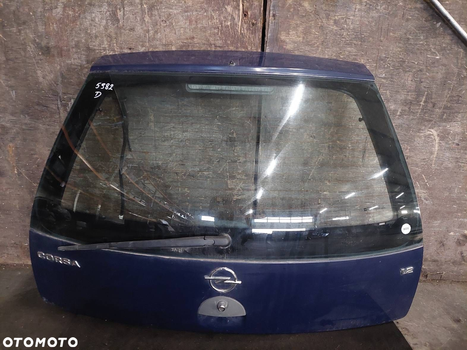 KOMPLETNY TYŁ KLAPA BAGAŻNIKA ZDERZAK LAMPY OPEL CORSA C Y20Z - 8