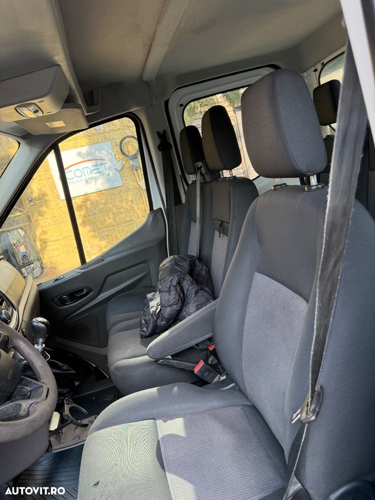 Ford Transit an 2020 L3 Unic Proprietar Dokka 7 locuri punte dubla bena camioneta basculabila NU Mercedes VW IVECO 35c Peugeot 131cai Carte Service Fără probleme - 34