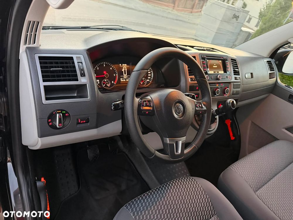 Volkswagen TRANSPORTER T5 L2H1 LIFT Długi Klima Elektryka Navi Tempomat Furgon 3os. 2xPdc Hak - 14