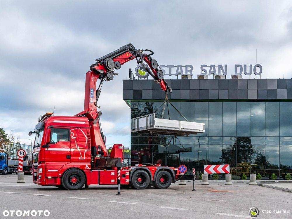 MAN TGX 28.500 6x2 HMF 5020K-RC HDS Fly Jib Żuraw Siodło - 7