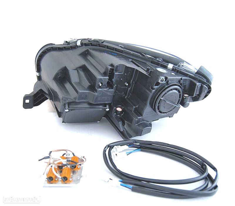 FARÓIS LED DINÁMICO MERCEDES CLASE M W166 11-15 PRETO - 2