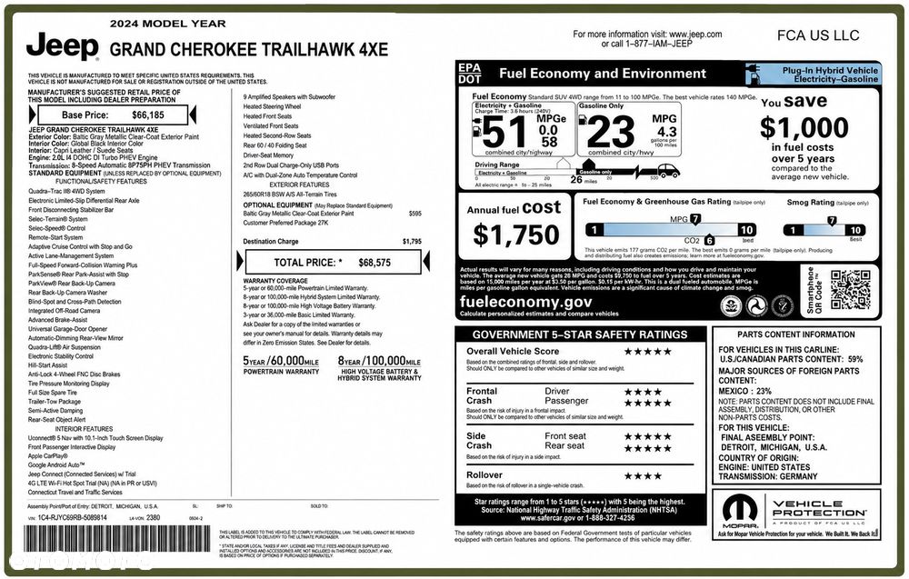 Jeep Grand Cherokee 2.0 4xe PHEV Trailhawk - 20