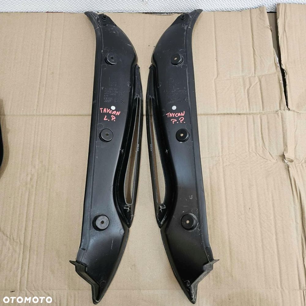 PORSCHE TAYCAN 9J1 OSŁONA NAKŁADKA SŁUPKA BŁOTNIKA LEWA PRAWA PRZÓD PRZEDNI - 4