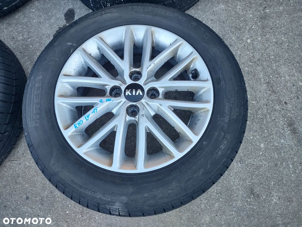 KOŁA FELGI ALUMINIOWE OPONY LETNIE PIRELLI CINTURATO 1P 185/65R15 KIA RIO IV 2023r. 6.26mm - 13