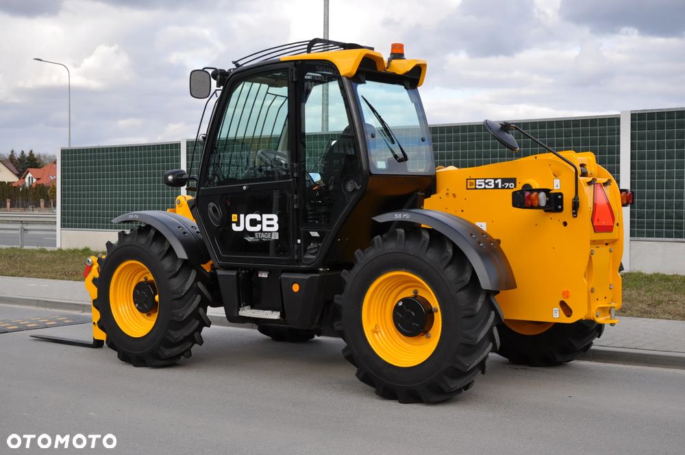 JCB 531-70 ŁADOWARKA TELESKOPOWA MAŁO MTG 546 UDŹWIG 3100 kg WYSOKOŚĆ ZAŁADUNKU 7 m NA GWARANCJI PRODUCENTA KLIMATYZACJA JAK NOWA! - 2