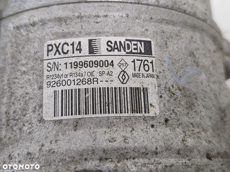 RENAULT SCENIC IV 4 MEGANE IV 4 1.7 DCI SPRĘŻARKA KOMPRESOR KLIMATYZACJI 926001268R - 4