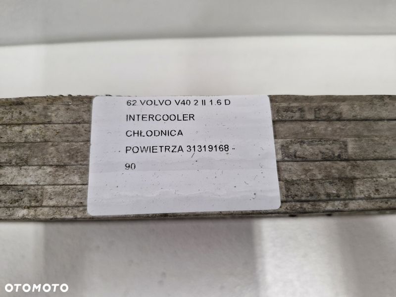 volvo v40 2 ii 1.6 d intercooler chłodnica powietrza 31319168 - 5