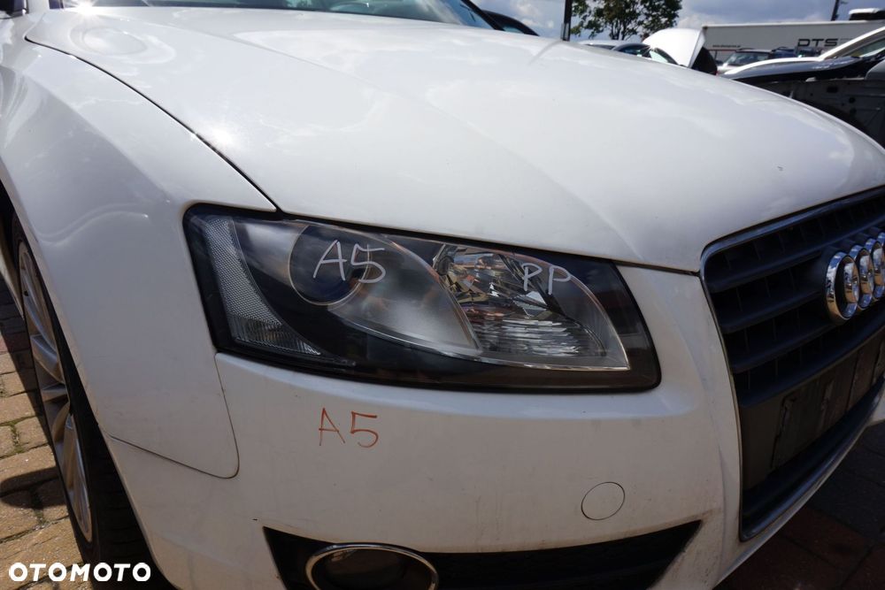 MASKA ZDERZAK BŁOTNIKI LAMPY A5 I 8T LY9C  AUDI 2007-2016 BIAŁY PRZÓD KOMPLETNY - 28
