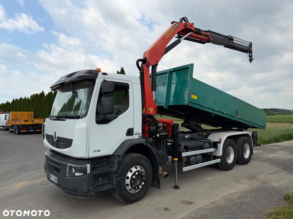 Renault PREMIUM LANDER 380 DXI 6X4 // DŹWIG HDS PALFINGER PK15500 RADIO PILOT // - 2